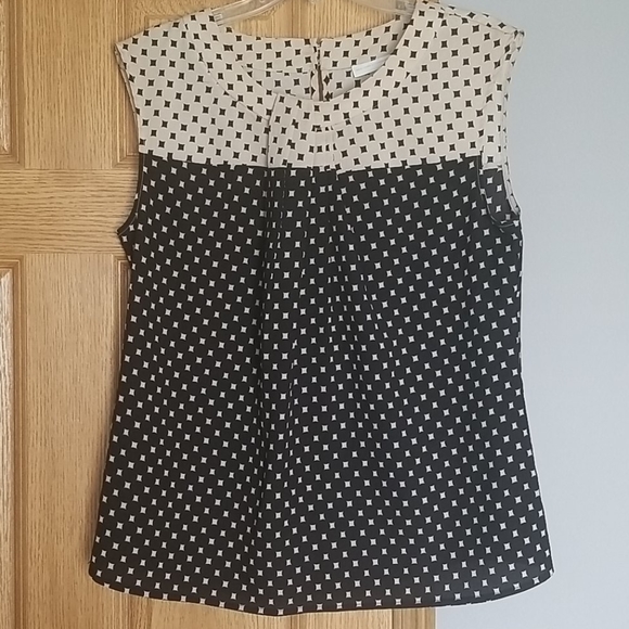 New York & Company Tops - Black & tan blouse
